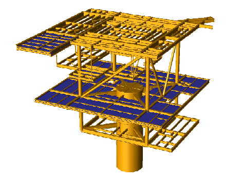 FEM beam model Monopile platform - JB v Doesburg